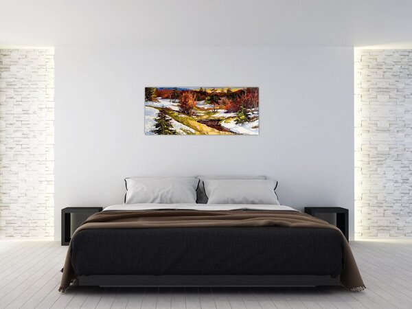 Tablou - Sosirea primăverii (120x50 cm)