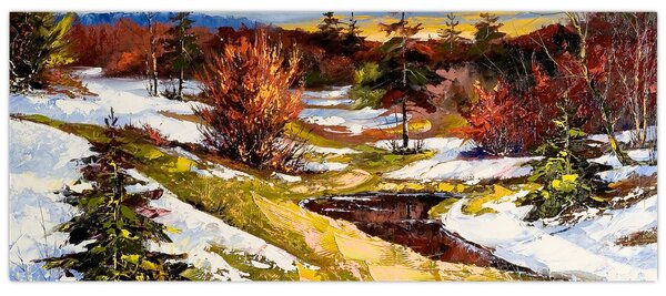Tablou - Sosirea primăverii (120x50 cm)