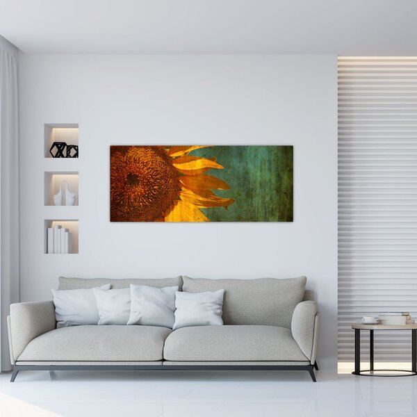 Tablou - Floarea soarelui (120x50 cm)
