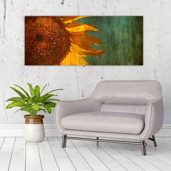 Tablou - Floarea soarelui (120x50 cm)