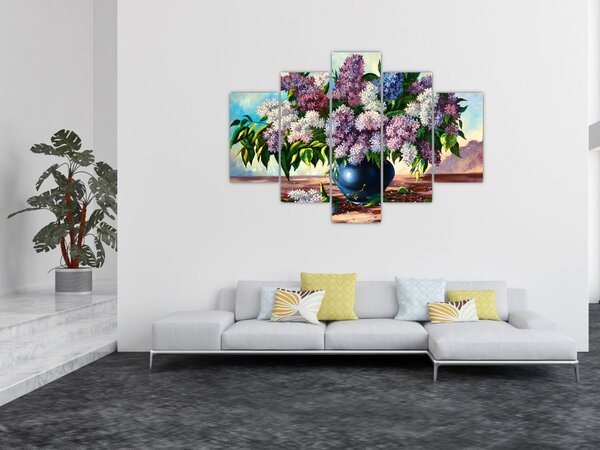 Tablou - Buchet de liliac (150x105 cm)