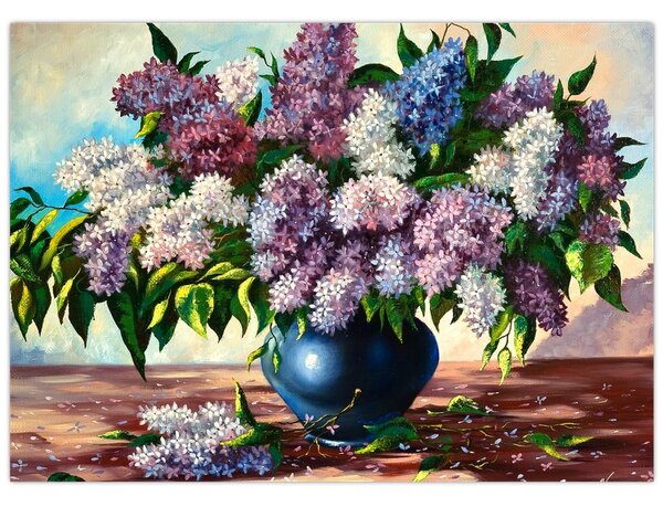 Tablou - Buchet de liliac (70x50 cm)