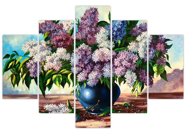 Tablou - Buchet de liliac (150x105 cm)