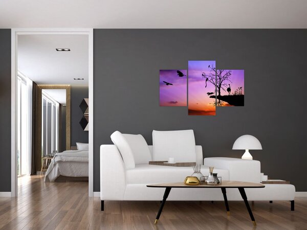 Tablou - Siluetele animalelor (90x60 cm)