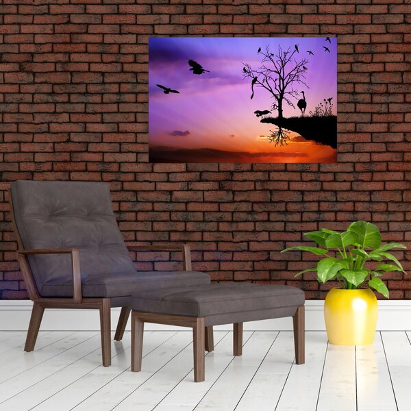 Tablou - Siluetele animalelor (90x60 cm)