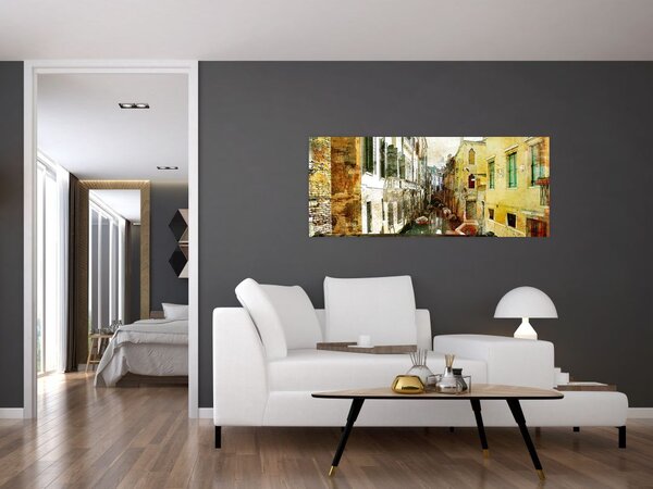 Tablou - Strada din Veneția (120x50 cm)