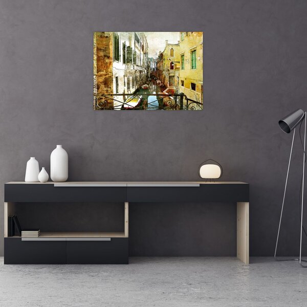 Tablou - Strada din Veneția (70x50 cm)