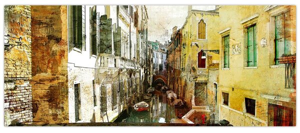 Tablou - Strada din Veneția (120x50 cm)