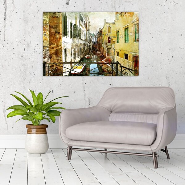 Tablou - Strada din Veneția (90x60 cm)
