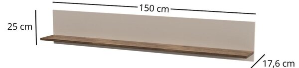 Raft de perete Eliminados (cașmir + stejar castello) . Promo -7%. 1116843