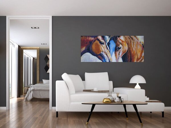 Tablou - Caii îndrăgostiți (120x50 cm)