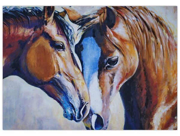 Tablou - Caii îndrăgostiți (70x50 cm)