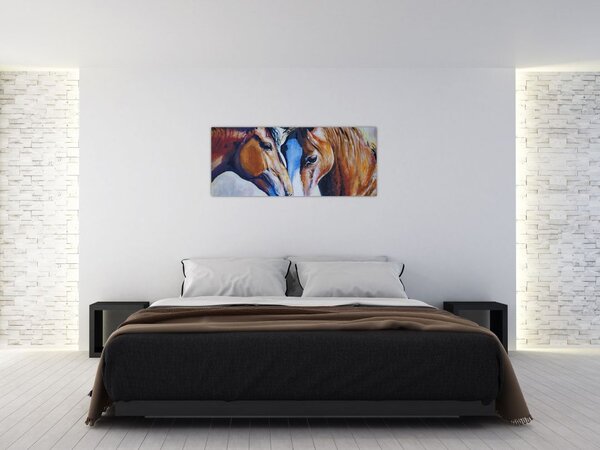 Tablou - Caii îndrăgostiți (120x50 cm)