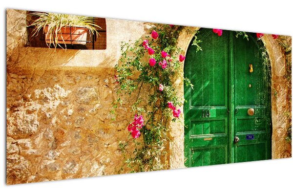 Tablou - Ușă veche (120x50 cm)