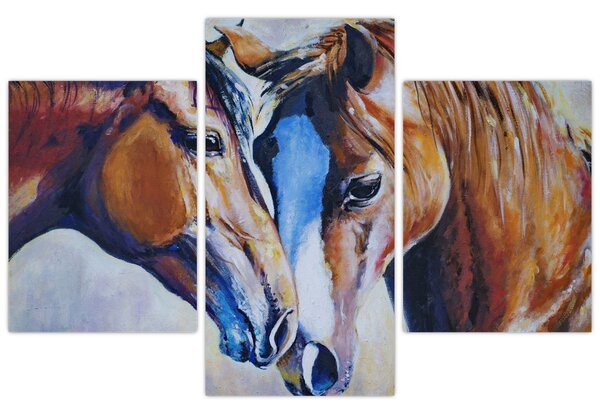 Tablou - Caii îndrăgostiți (90x60 cm)