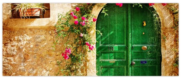 Tablou - Ușă veche (120x50 cm)