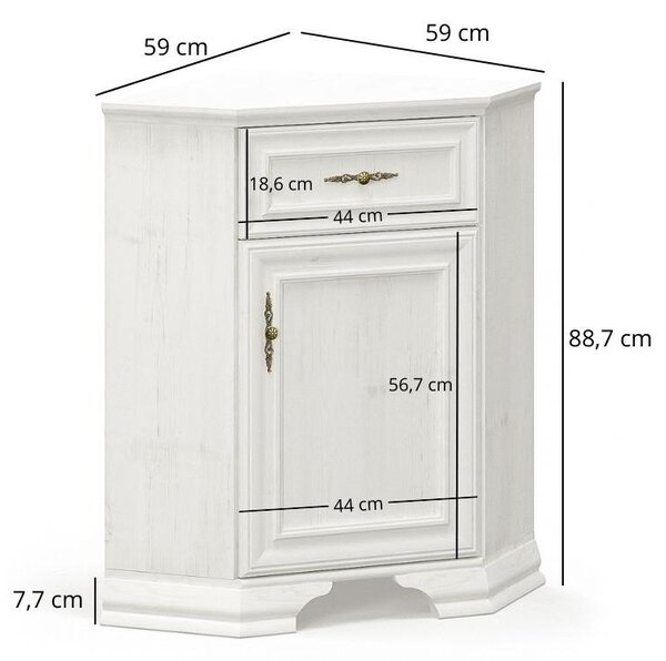 Comodă de colț Incantatos (pin andersen) . 1116886