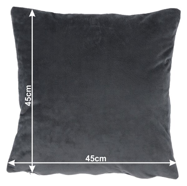 Perna ALITA TIPUL 8, gri inchis - Velvet 52, tesatura catifelata, cu h