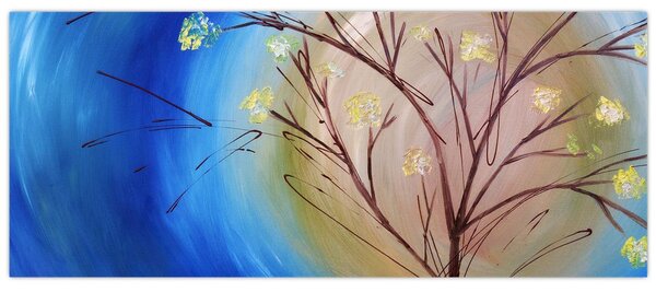 Tablou - Copac în fața soarelui (120x50 cm)