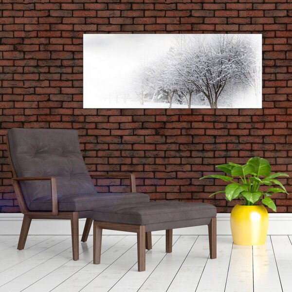 Tablou - Aleea de iarnă (120x50 cm)