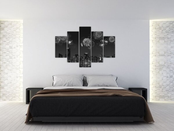 Tablou - Artificii in Miami (150x105 cm)