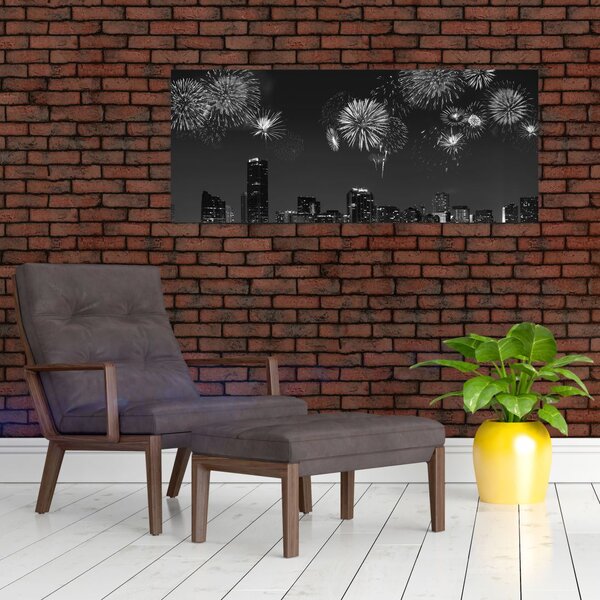 Tablou - Artificii in Miami (120x50 cm)