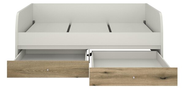 Pat de o persoană 90 cm (váľanda) Kodro (cașmir + stejar evoke) (cu somieră) (cu sp. depozitare). 1116939