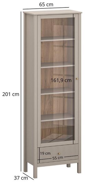 Vitrină Karankas 1 (taupe) . 1116950