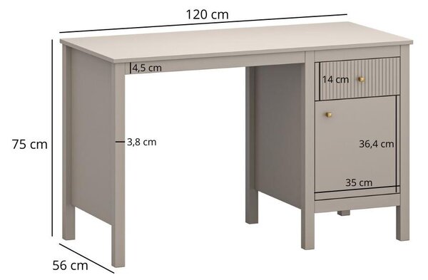 Masă PC Karankas (taupe) . 1116956