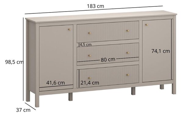 Comodă Karankas 1 (taupe) . 1116952