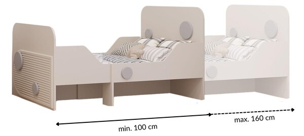 Pat extensibil pentru copii 80 cm Perdidos (cașmir) (cu somieră). 1116965
