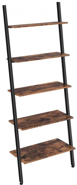 Raft tip Scară Model Colby, Maro rustic/Negru