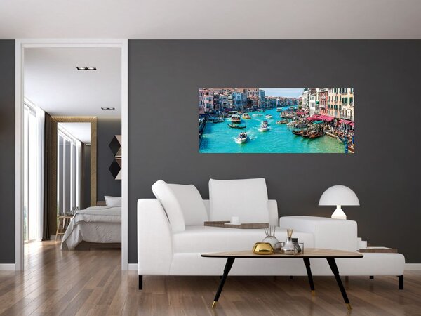 Tablou - Canalul Grande, Veneția, Italia (120x50 cm)
