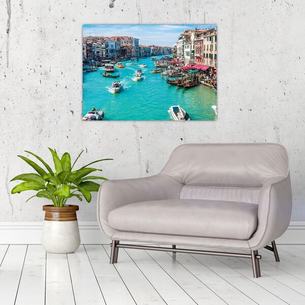 Tablou - Canalul Grande, Veneția, Italia (70x50 cm)
