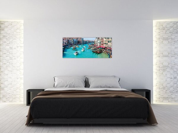 Tablou - Canalul Grande, Veneția, Italia (120x50 cm)
