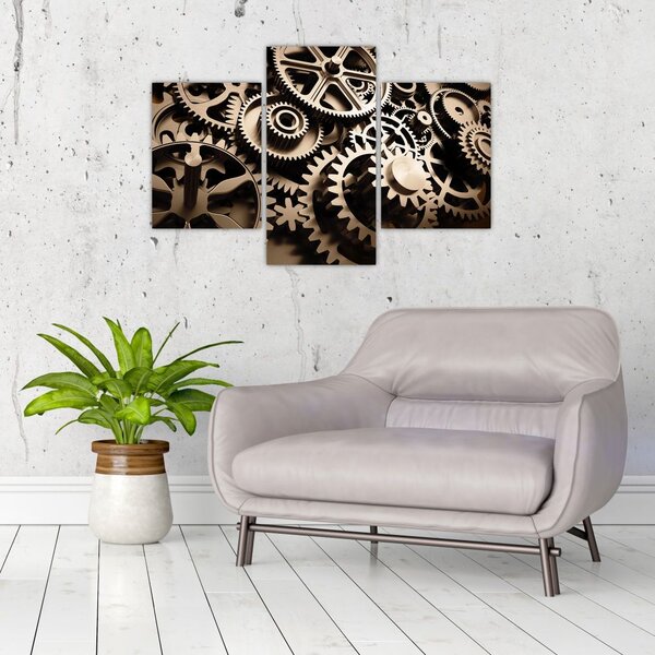 Tablou - Piese de ceas (90x60 cm)