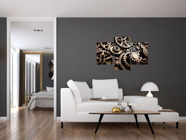 Tablou - Piese de ceas (90x60 cm)
