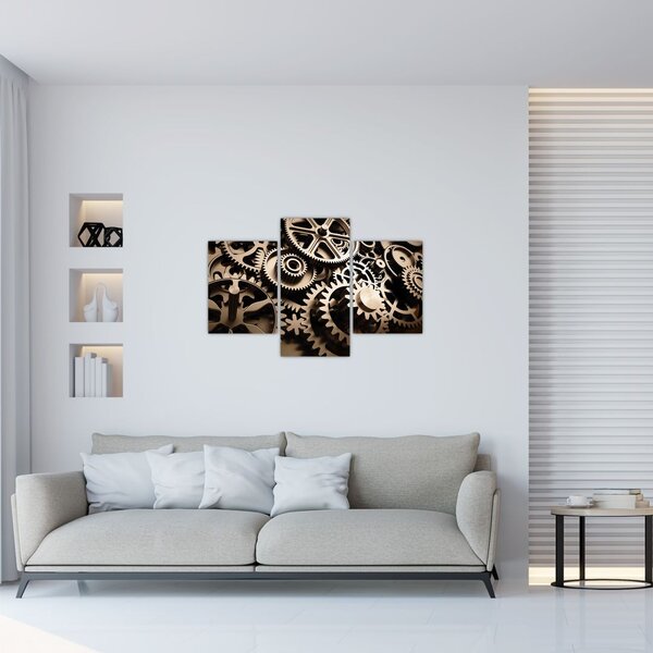 Tablou - Piese de ceas (90x60 cm)