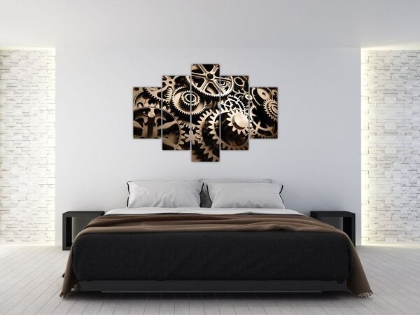 Tablou - Piese de ceas (150x105 cm)