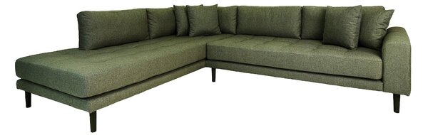 Coltar Lido, stânga, Verde Olive, 257x76x92 cm