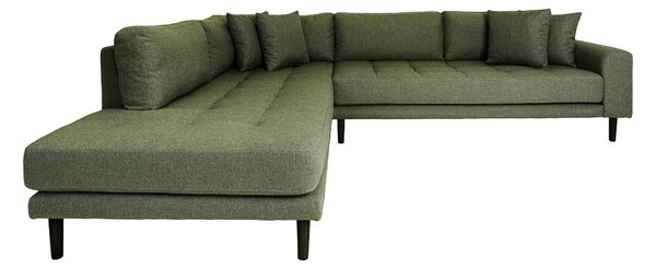 Coltar Lido, stânga, Verde Olive, 257x76x92 cm