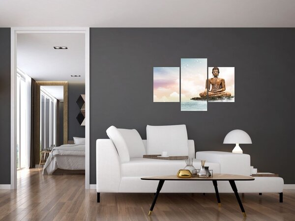 Tablou - Buddha care supraveghează pământul (90x60 cm)