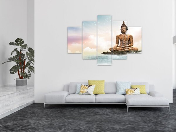Tablou - Buddha care supraveghează pământul (150x105 cm)