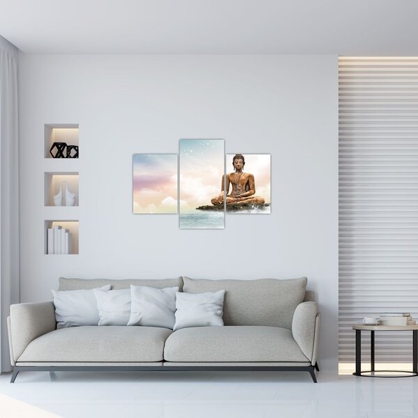 Tablou - Buddha care supraveghează pământul (90x60 cm)
