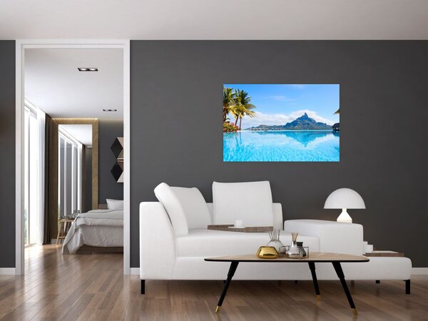 Tablou - Bora-Bora, Polinezia Franceză (90x60 cm)