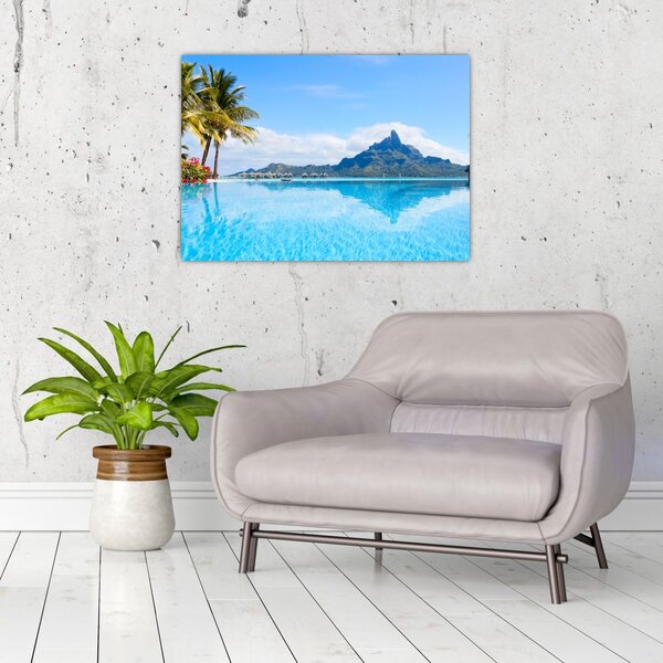 Tablou - Bora-Bora, Polinezia Franceză (70x50 cm)