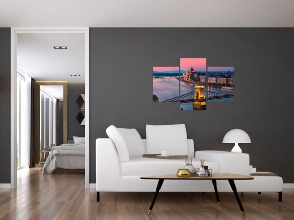 Tablou - Panorama orașului Budapesta, Ungaria (90x60 cm)