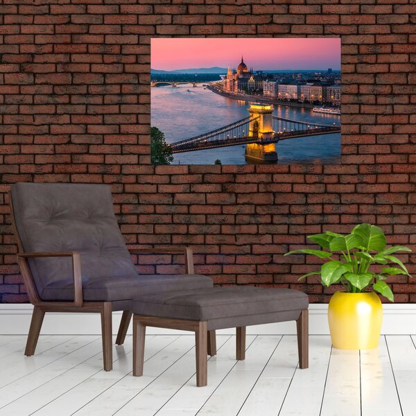 Tablou - Panorama orașului Budapesta, Ungaria (90x60 cm)