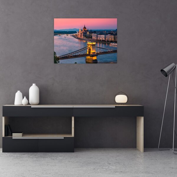 Tablou - Panorama orașului Budapesta, Ungaria (70x50 cm)