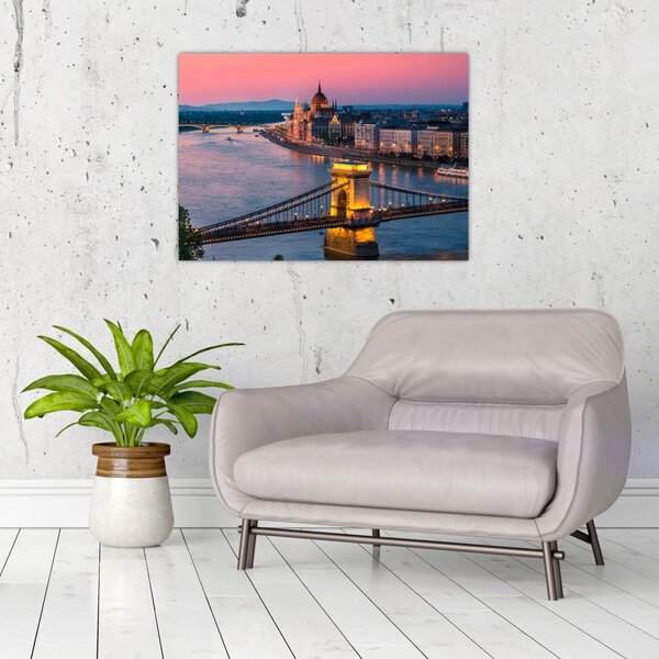 Tablou - Panorama orașului Budapesta, Ungaria (70x50 cm)